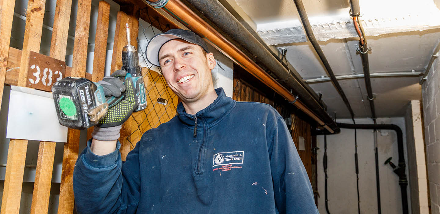 Sanitär-, Heizungs- und Klimatechnik-Meister (m/w/d) bei Marquardt & Streck in Hamburg-Billstedt – SHK-Team und Arbeitsplatz im Überblick