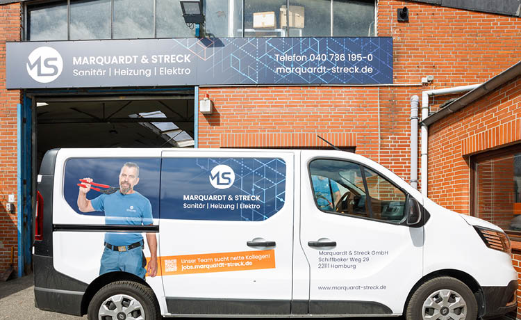 Ausbildung im SHK-Team von Marquardt & Streck in Hamburg.